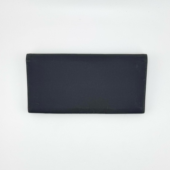Prada Tessuto Continental Long Wallet Black Nylon & Leather w/ Silver Hardware - Picture 13 of 13